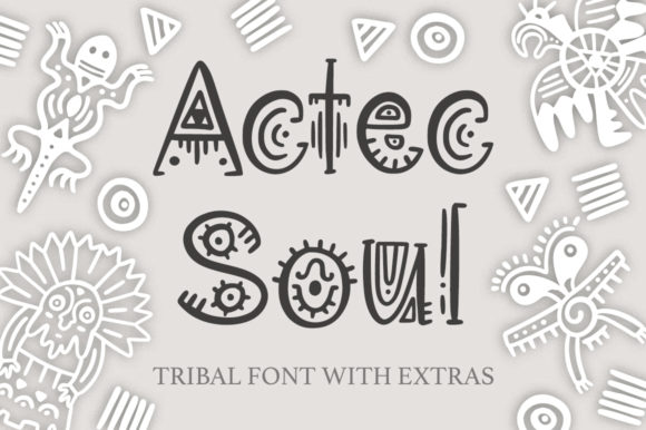 Aztec Soul: The Tribal Display Font for Bold Design