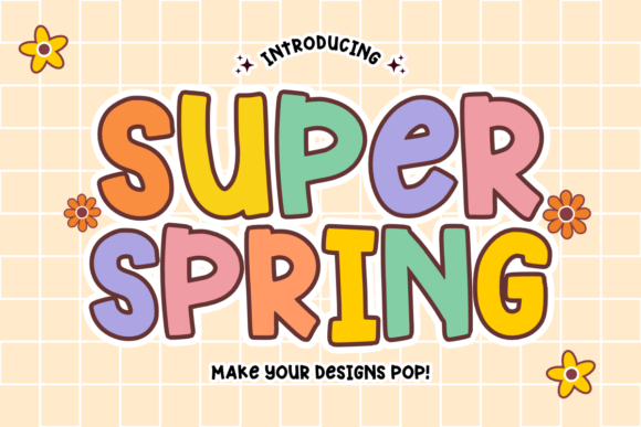 Bloom Your Creativity: The Super Spring Typeface