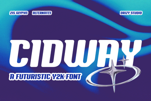 Cidway: The Y2K Display Font That Brings Back Bold