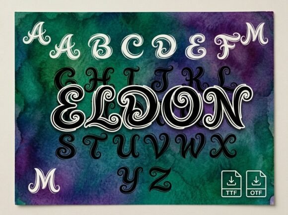Eldon: Crafting Visual Narratives with Mystical Typography