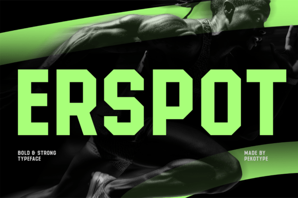 Erspot: The Sport Display Font Built for High-Impact Visuals
