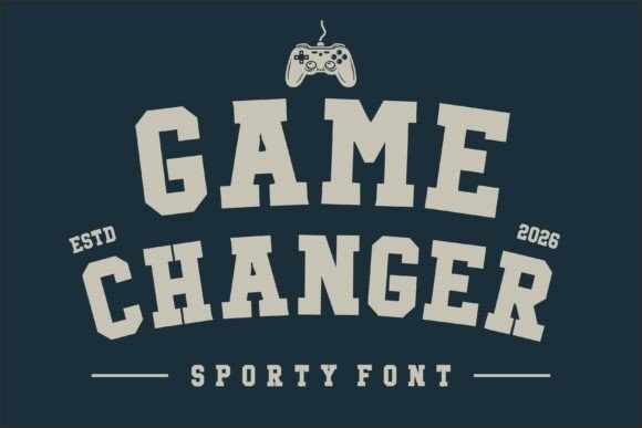 Game Changer: Your Go-To Typeface for Bold, Athletic Branding