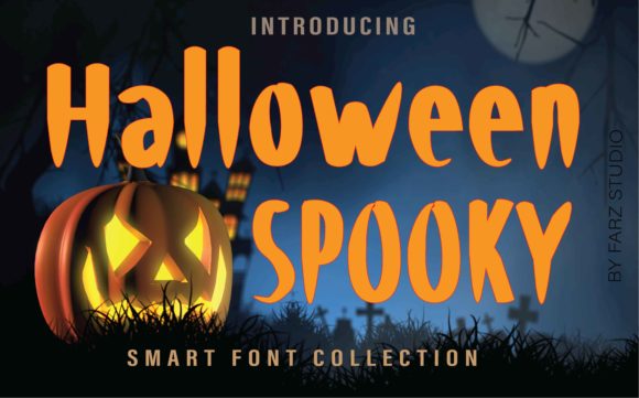 Halloween Spooky Font: A Chunky, Quirky Design Asset