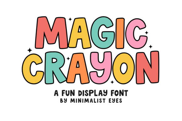 Magic Crayon: The Bubbly Display Font for Joyful Designs