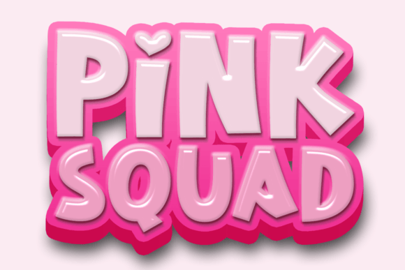 Pink Squad: A Display Font That Brings Joy to Your Designs