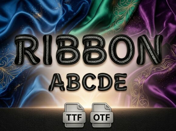 Ribbon: A Premium Display Font for Luxury Branding