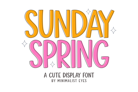 Sunday Spring: A Playful Display Font for Sunny Designs