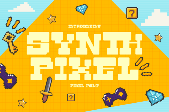 Synth Pixel: A Y2K-Era Display Font for Modern Game-Inspired Design