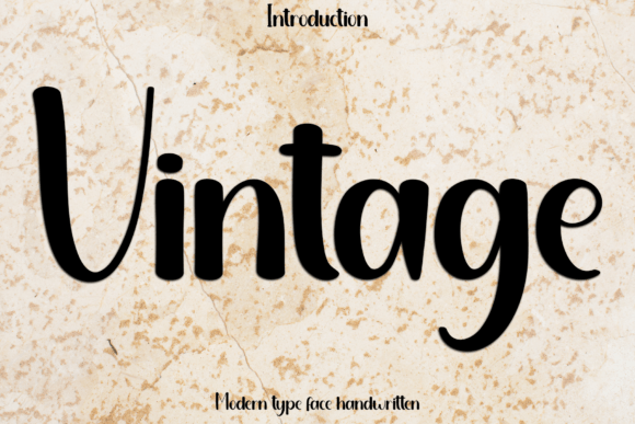 Vintage Font: A Modern Display Typeface for Any Project